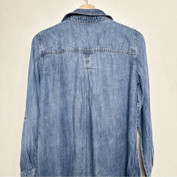 Cloth & Stone Womens Xsmall Chambray Button Shirt - Picture 14 of 16